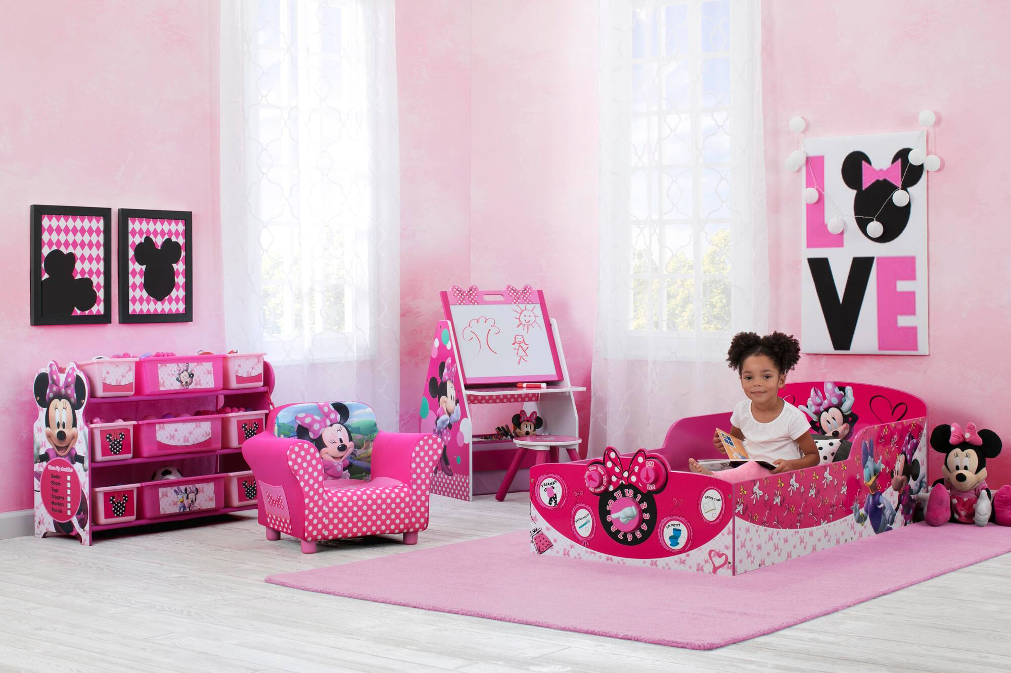 Disney® Minnie Mouse Interactive Wooden Toddler Bed